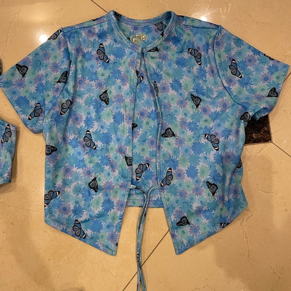 TIGER MIST | Blue Butterfly Bikini With Two Different Tops - Picture 3 of 7